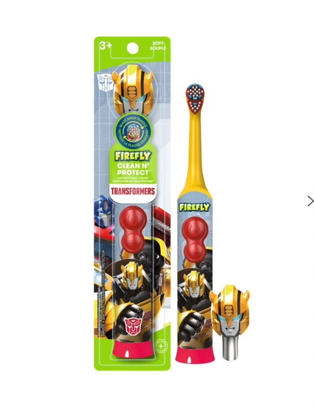 Target Firefly Transformers Yellow Red Kids Electric Toothbrush